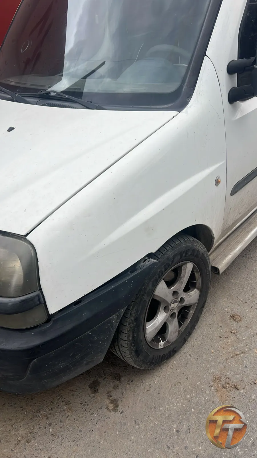 Fiat Doblo sol ön çamurluk hatasız