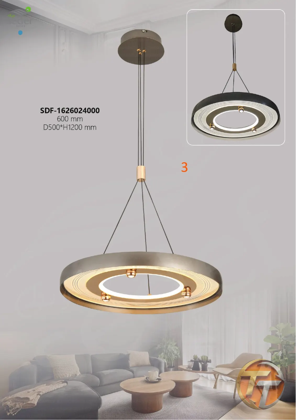 Sedef Avize SDF-1626024000 600 mm D500*H1200 mm