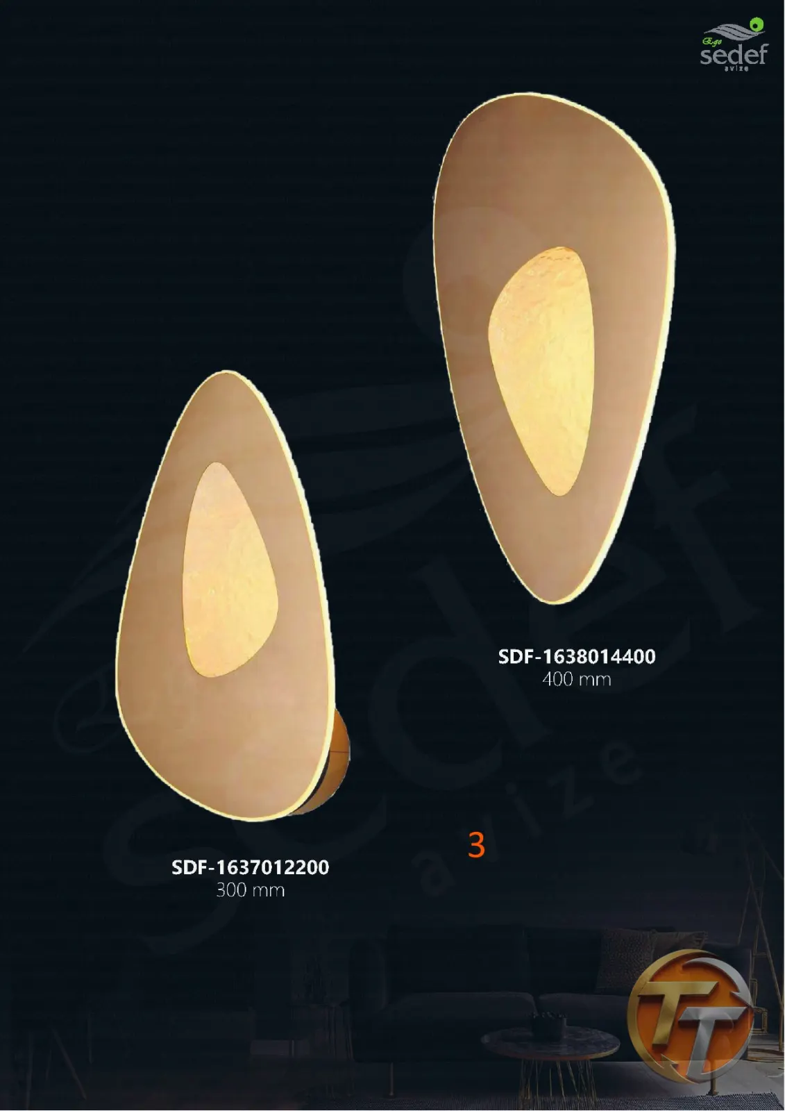 Sedef Avize SDF-1638014400 400 mm