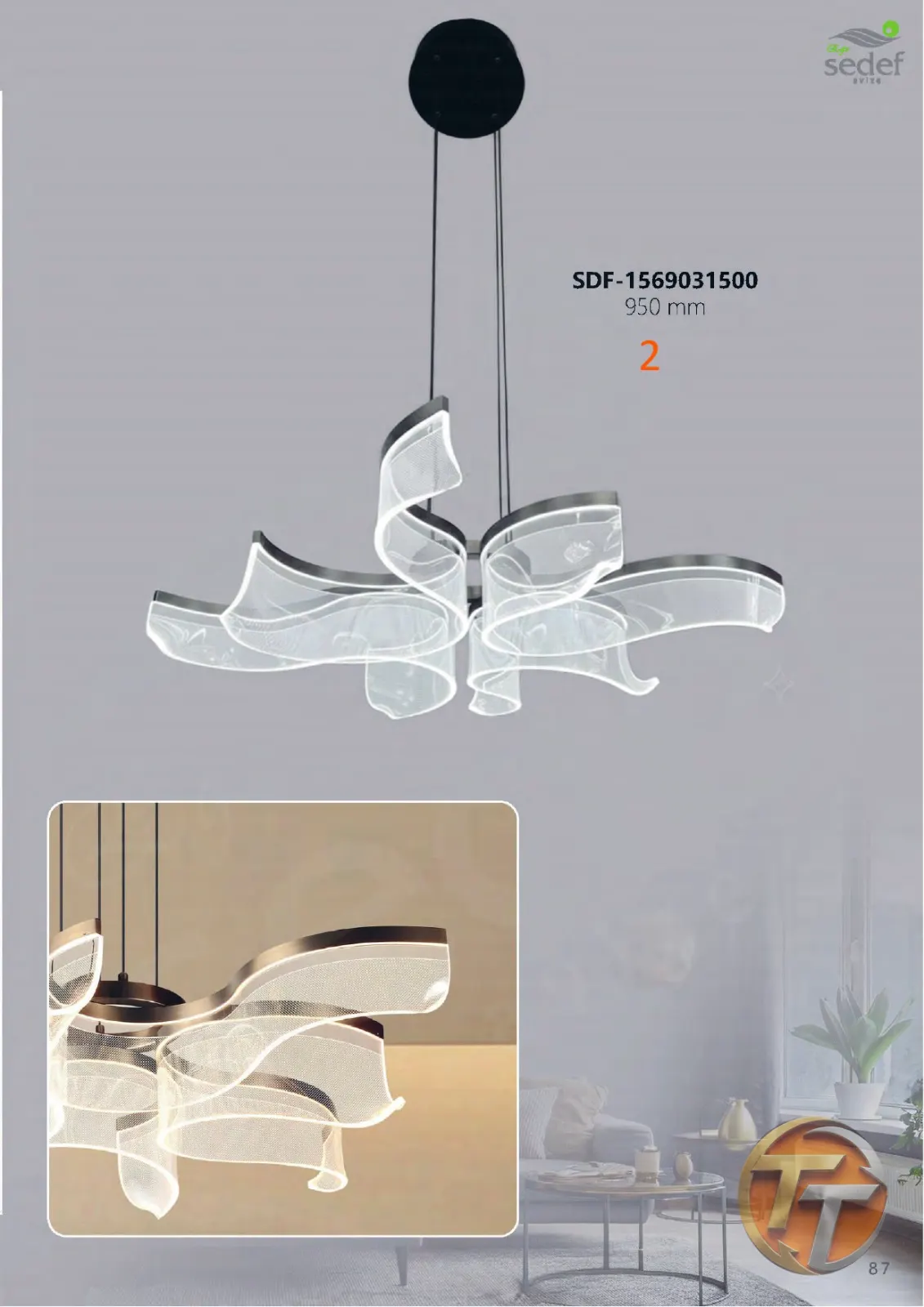 Sedef Avize SDF-1569031500 950 mm
