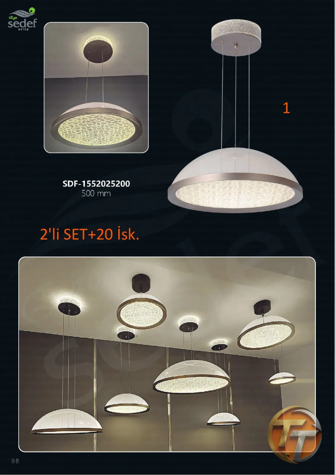 Sedef Avize SDF-1552025200 500 mm