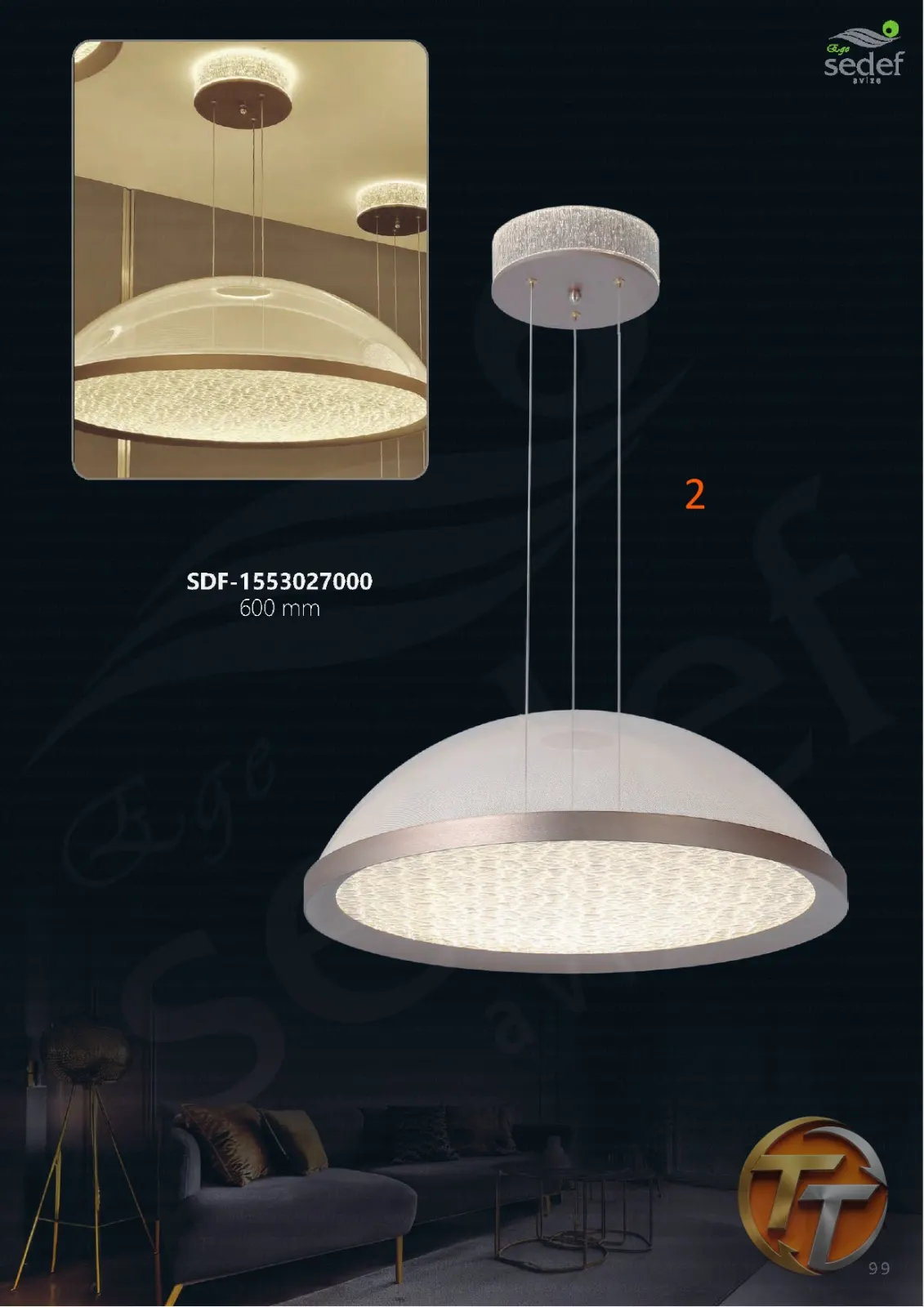 Sedef Avize SDF-1553027000 600 mm