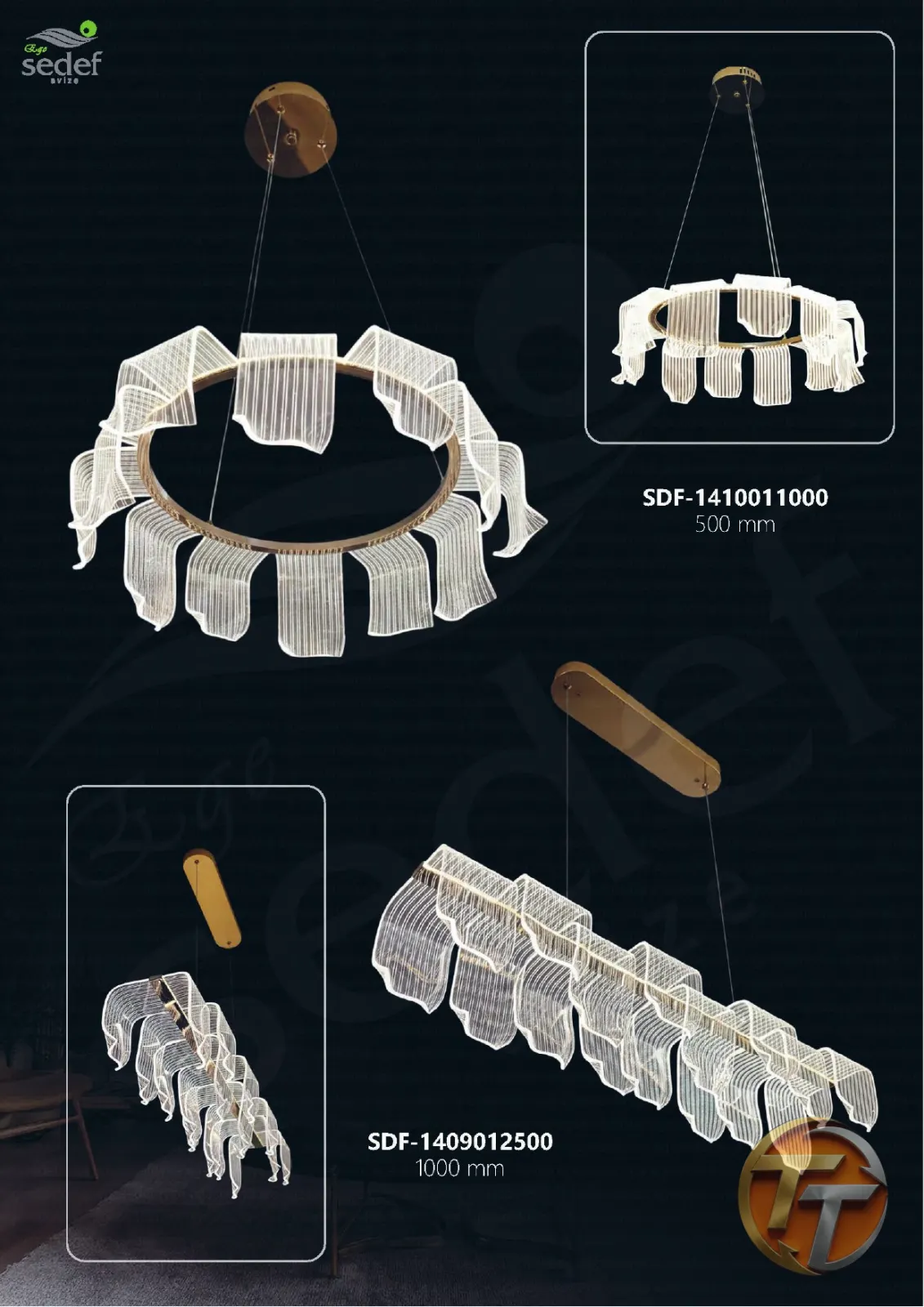 Sedef Avize SDF-1409012500 1000 mm