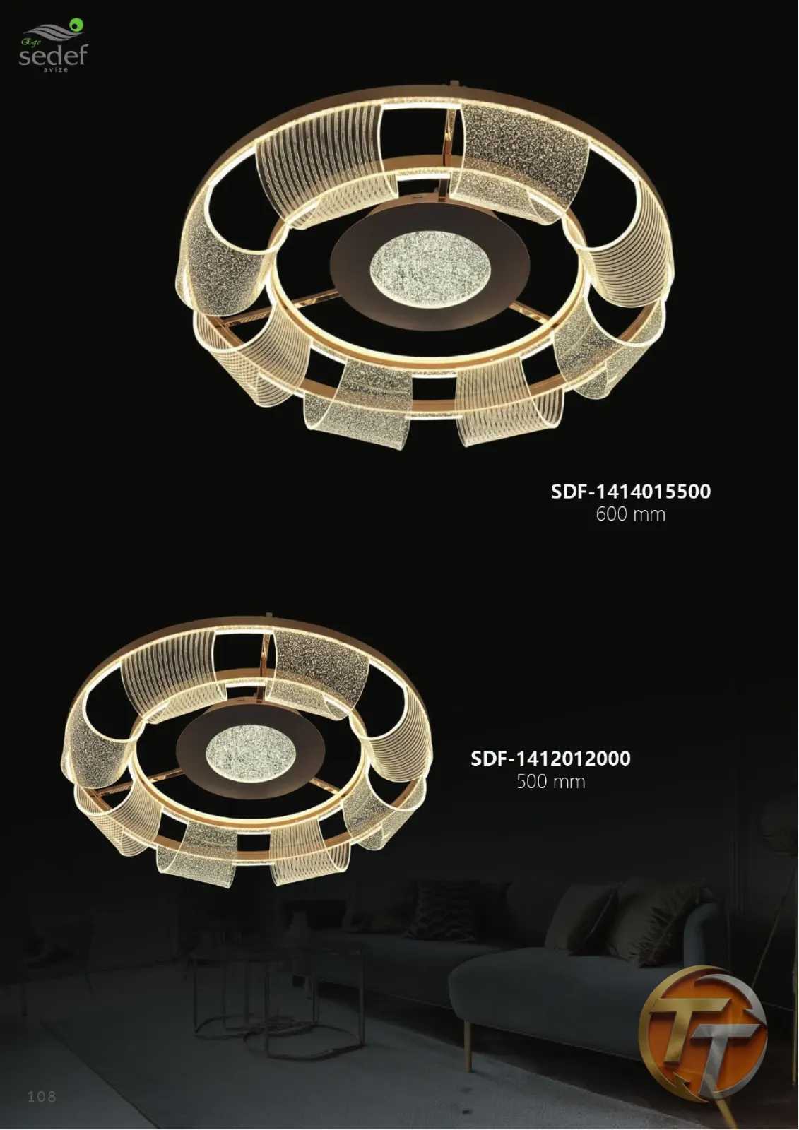 Sedef Avize SDF-1412012000 500 mm