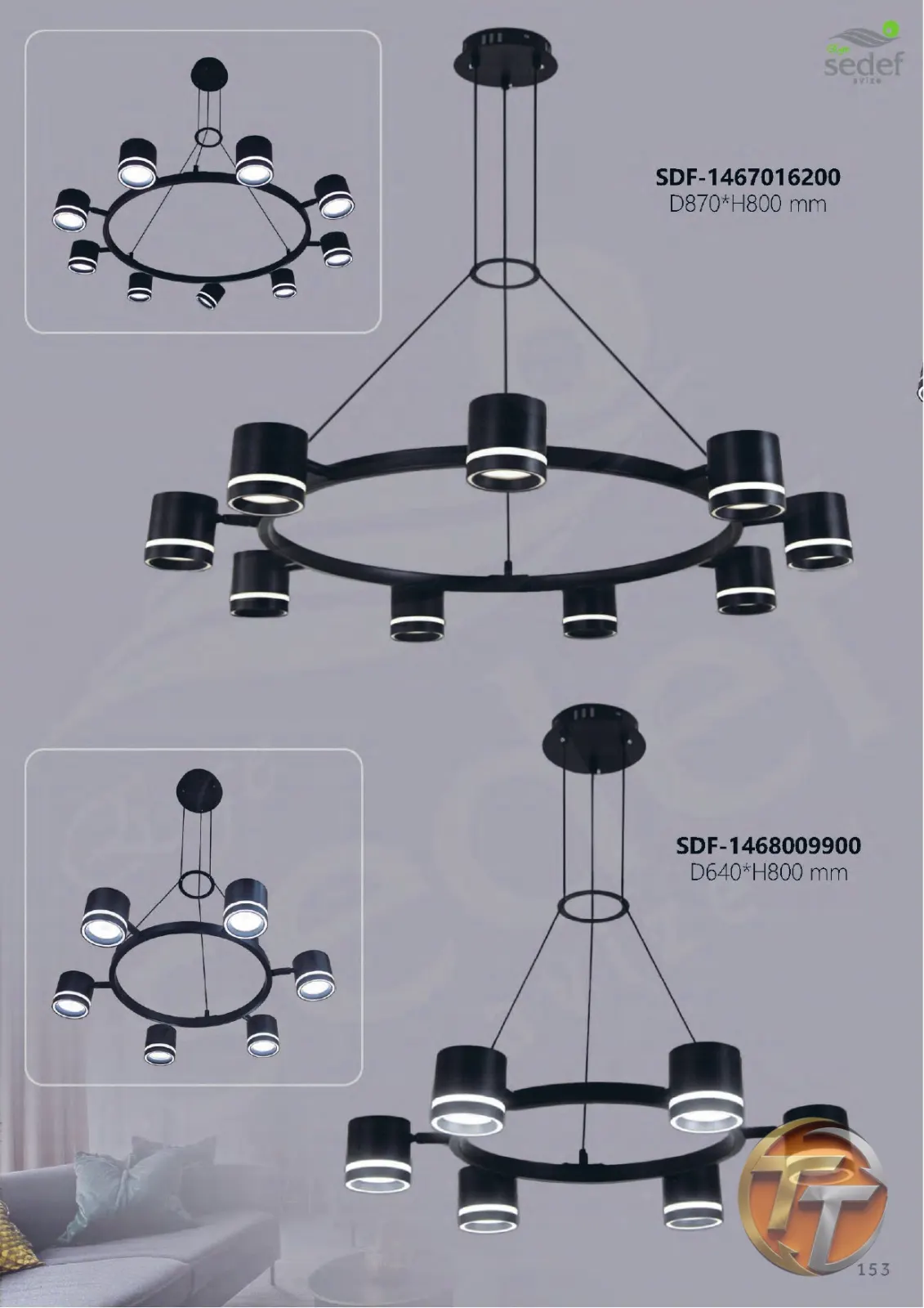 Sedef Avize SDF-1467016200 D870*H800 mm