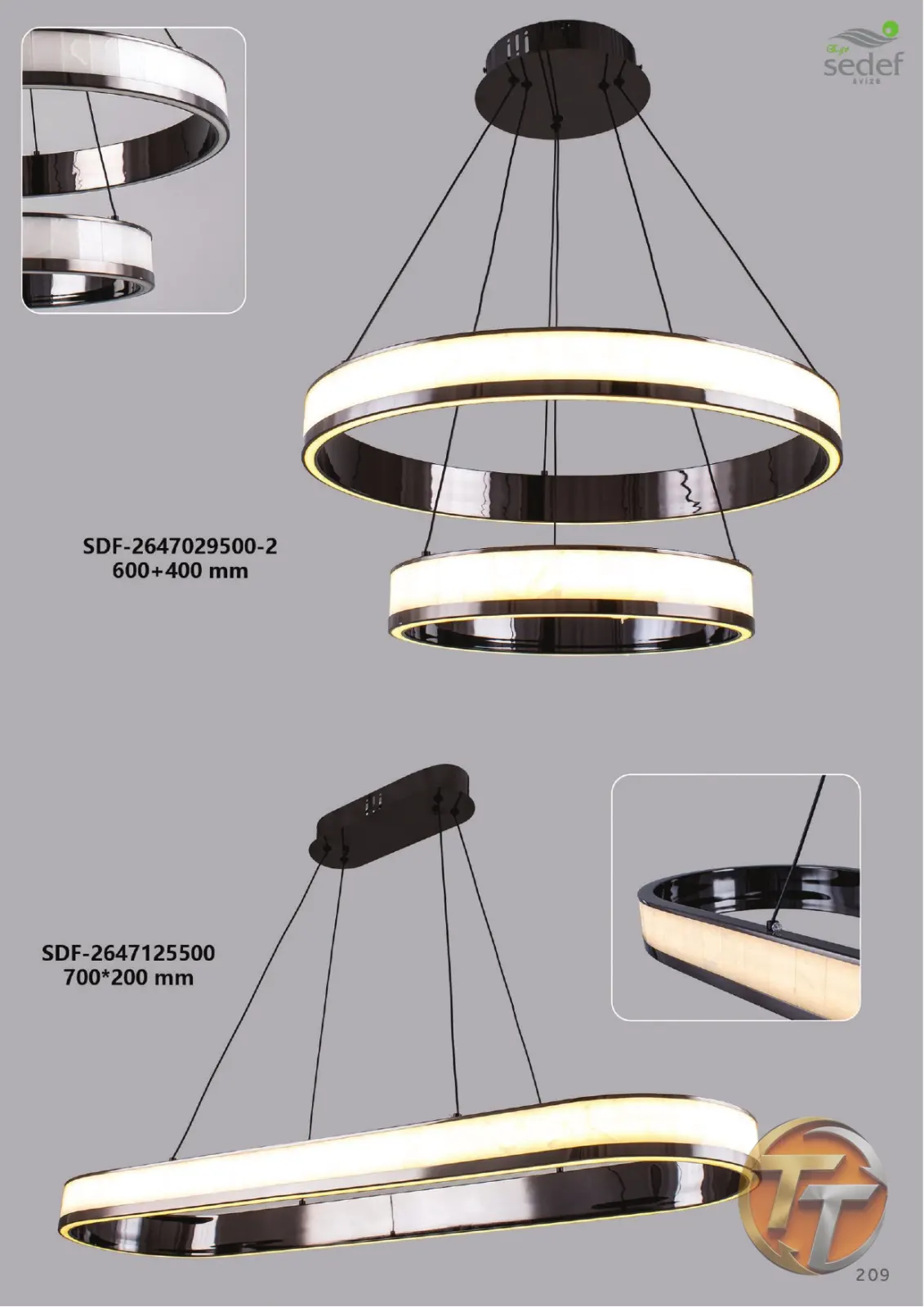 Sedef Avize SDF-2647125500 700*200 mm