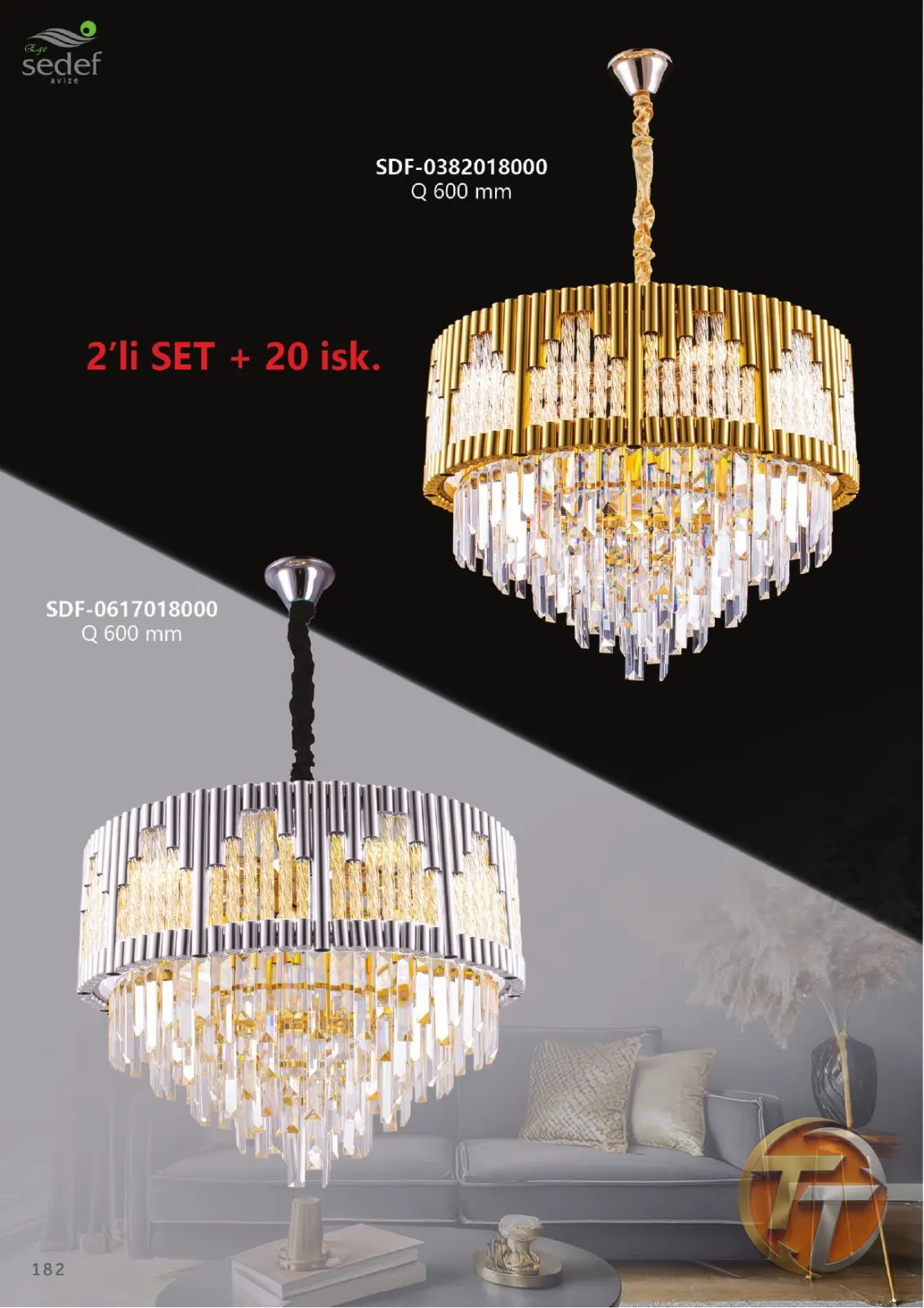 Sedef Avize SDF-0617018000 Ø600 mm