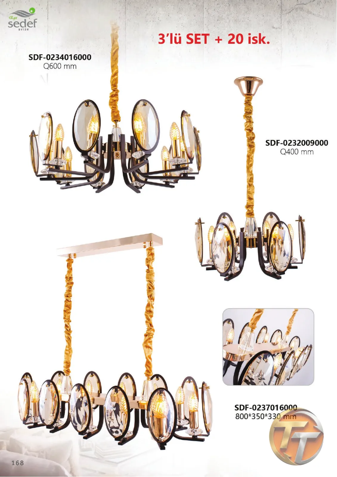 Sedef Avize SDF-0234016000 Ø600 mm