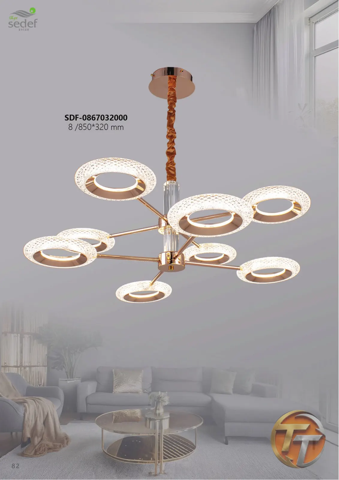 Sedef Avize SDF-0867032000 8 /850*320 mm
