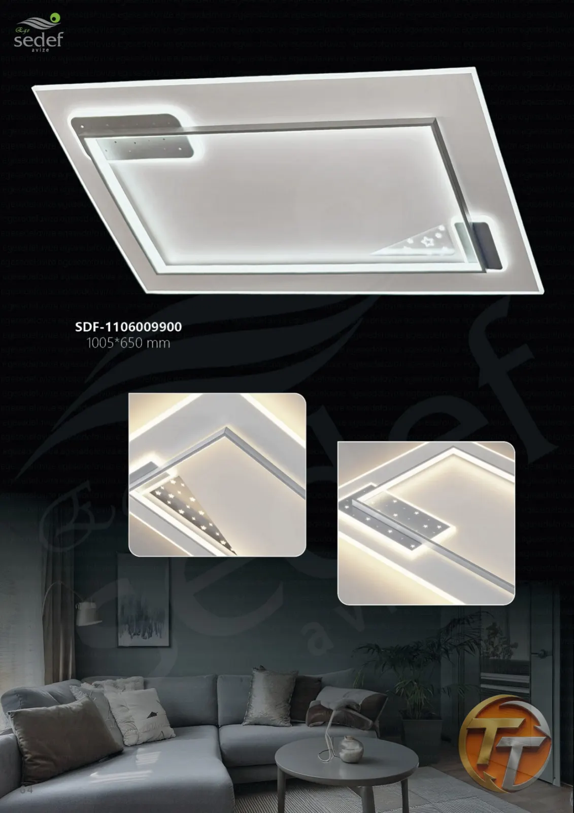 Sedef Avize SDF-1106009900 1005*650 mm