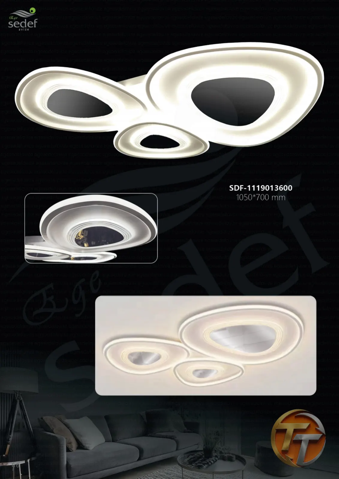 Sedef Avize SDF-1119013600 1050*700 mm el