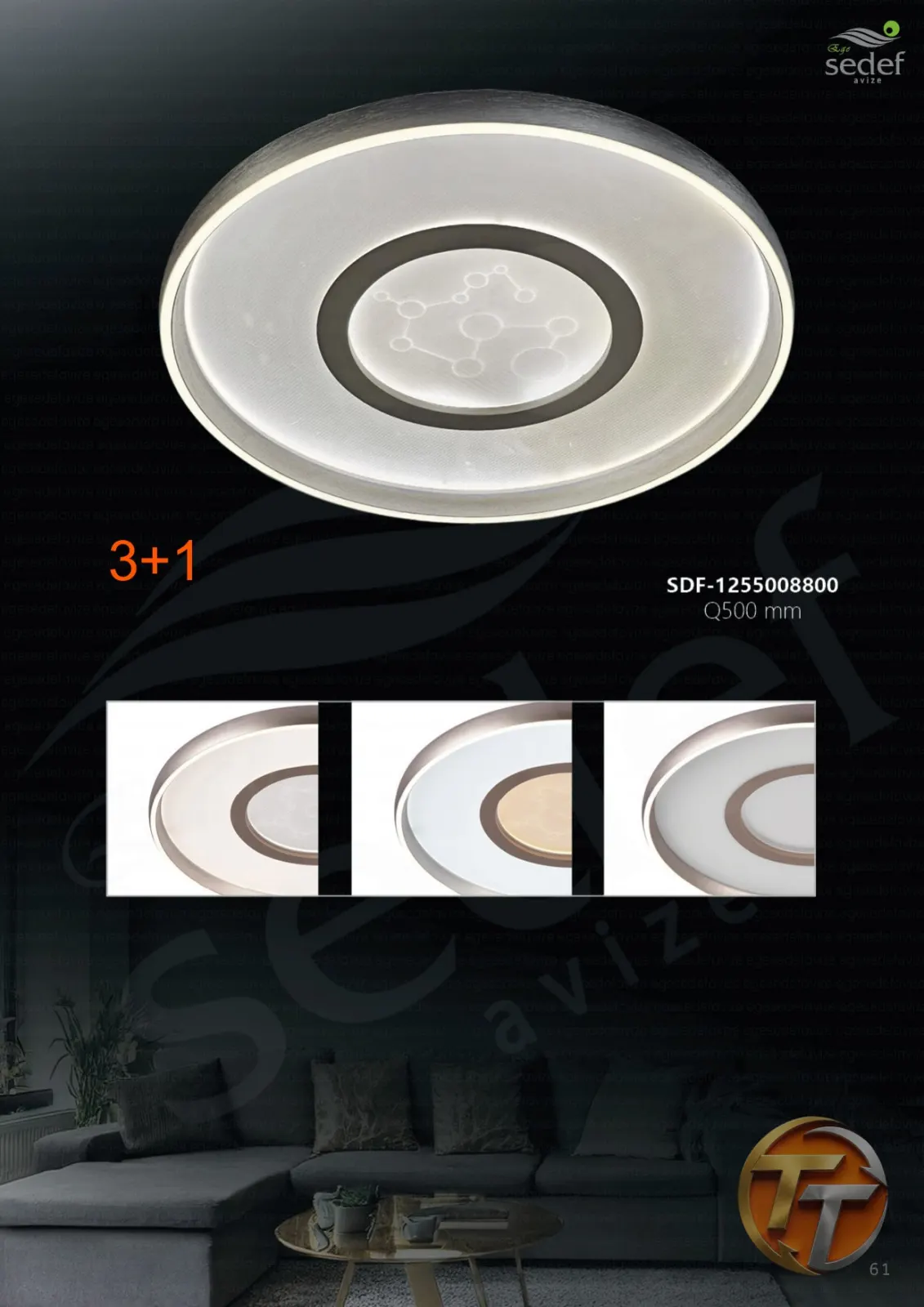 Sedef Avize SDF-1255008800 • ede Ø500 mm