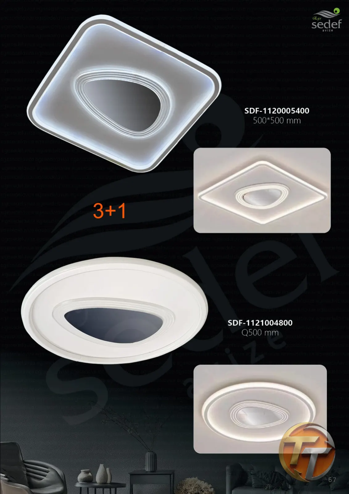 Sedef Avize SDF-1120005400 500*500 mm