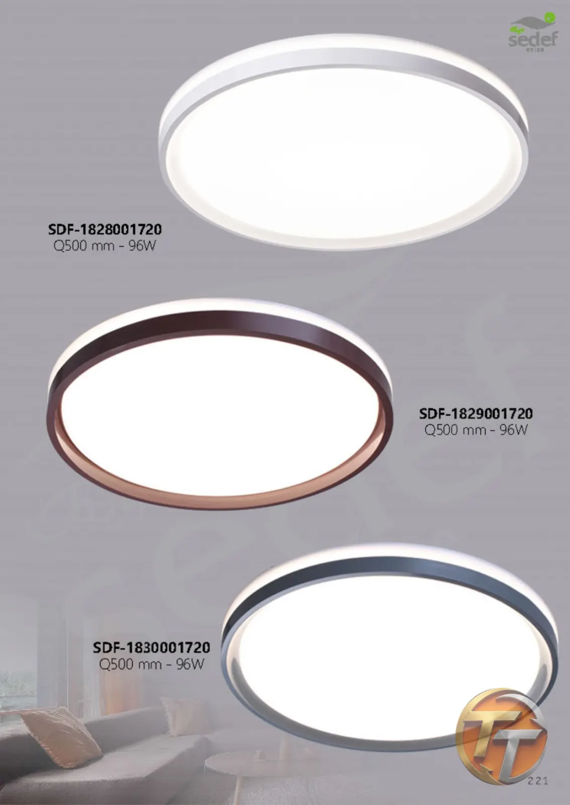 Sedef Avize SDF-1828001720 Ø500 mm - 96W