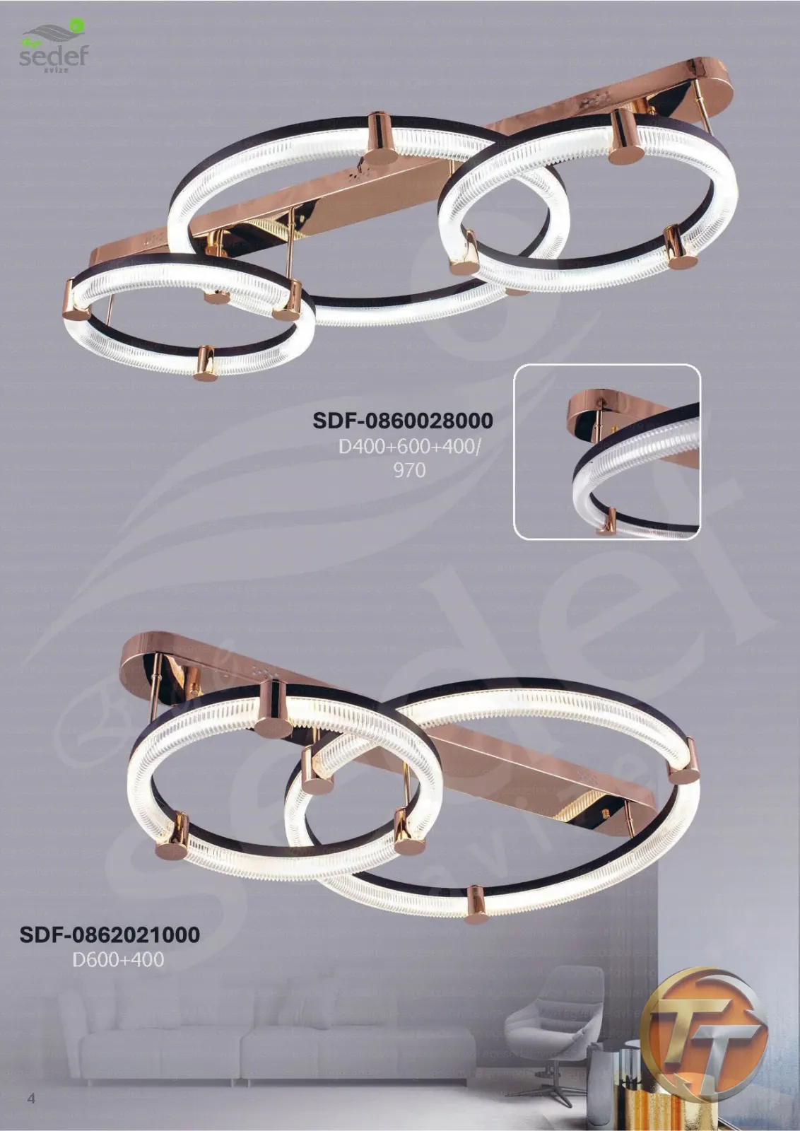 Sedef Avize SDF-0862021000 D600+400