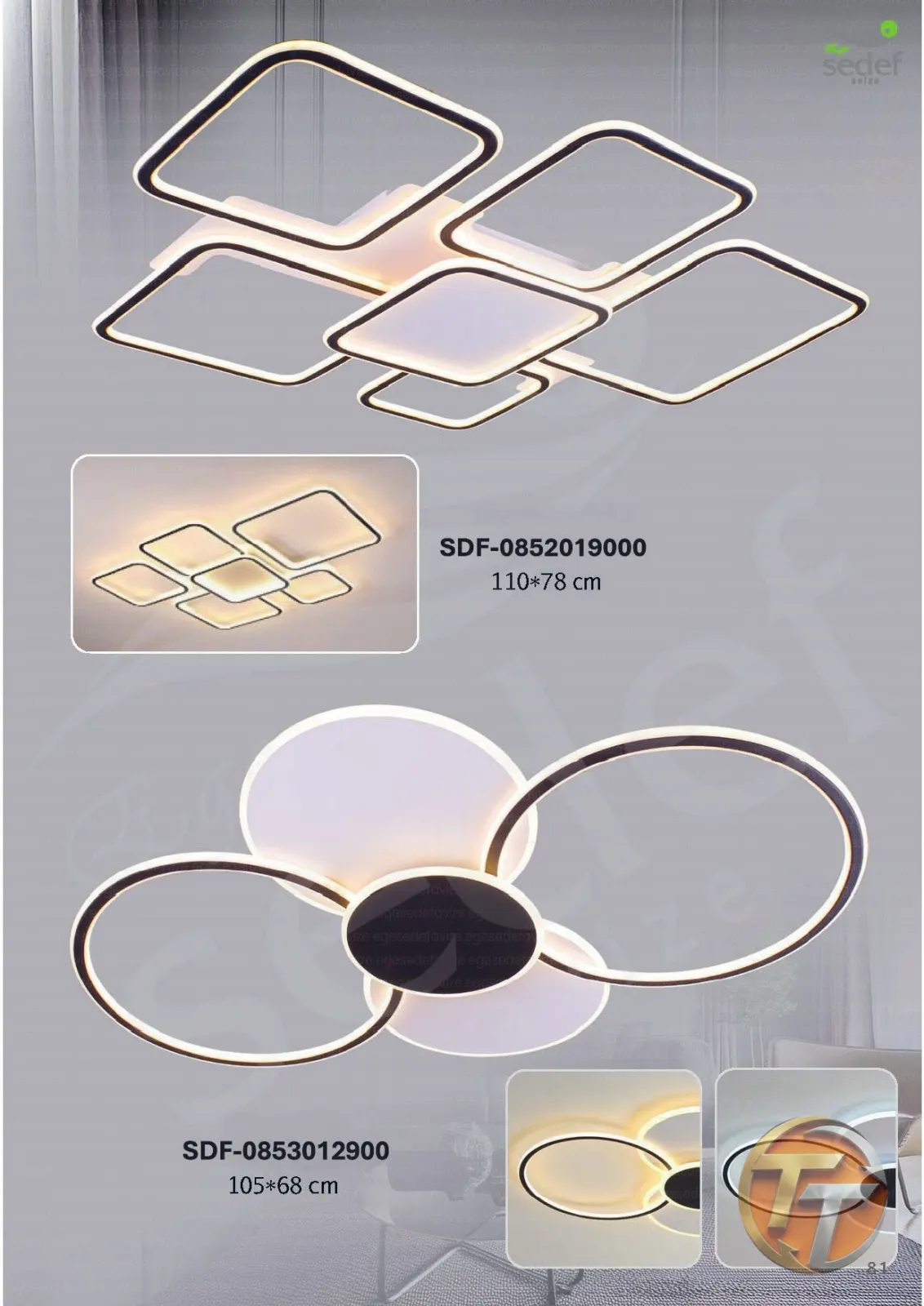 Sedef Avize SDF-0852019000 110*78 cm