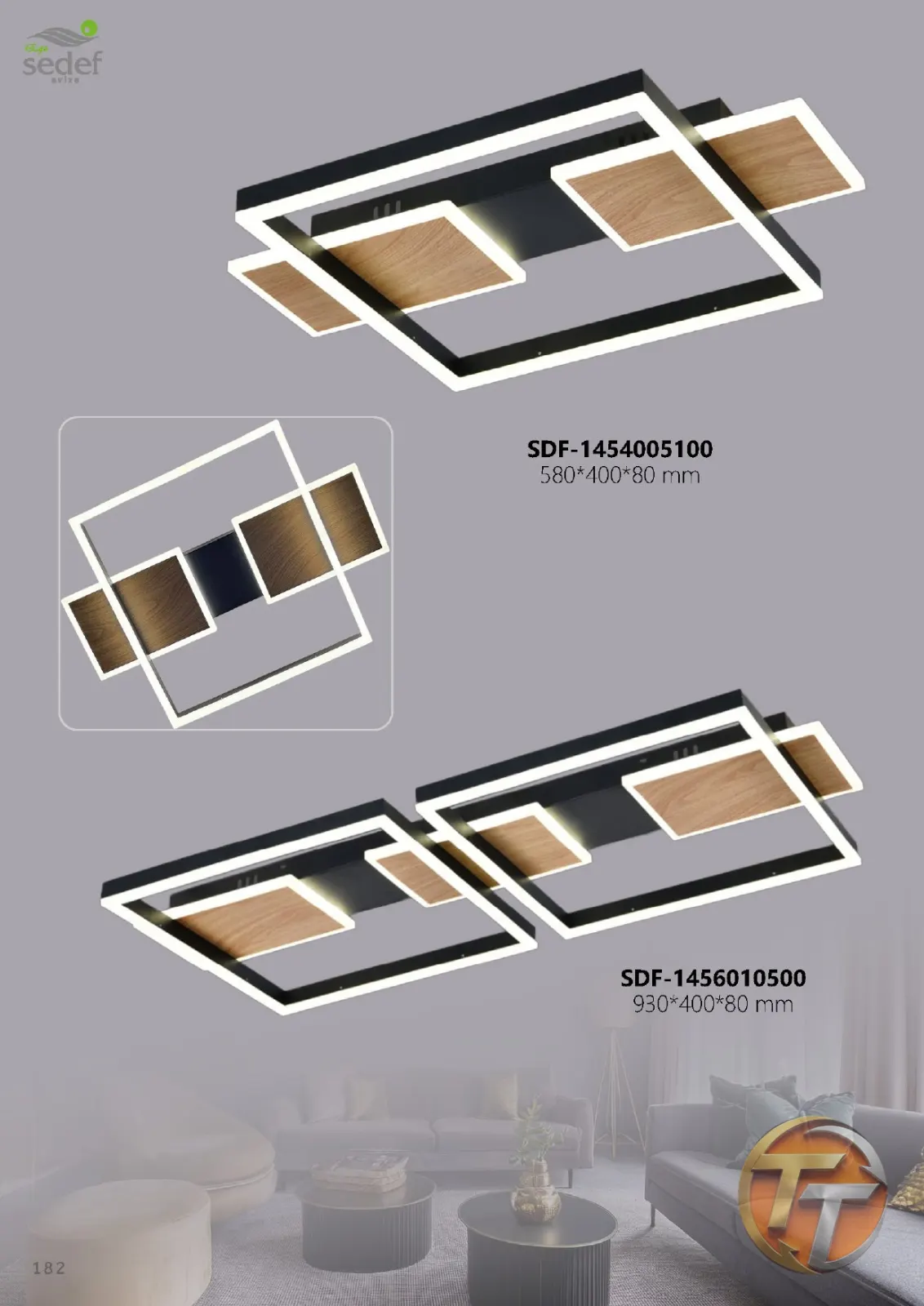 Sedef Avize SDF-1456010500 930*400*80 mm