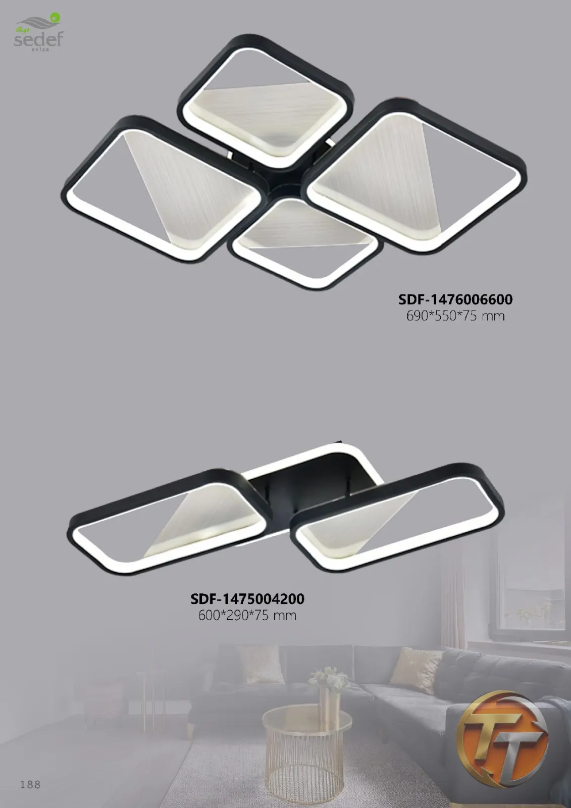 Sedef Avize SDF-1475004200 600*290*75 mm