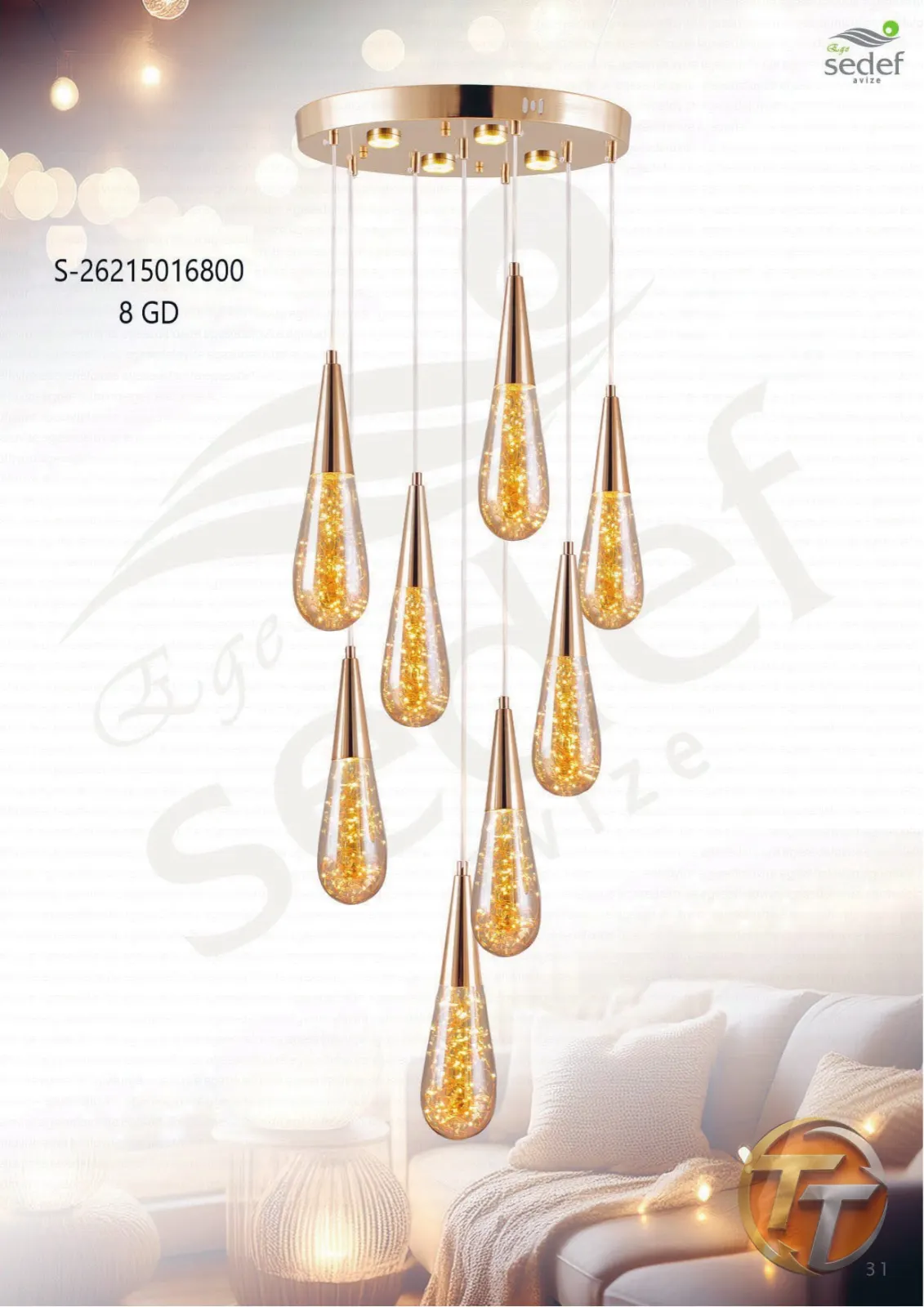 Sedef Avize S-26215016800 8 GD