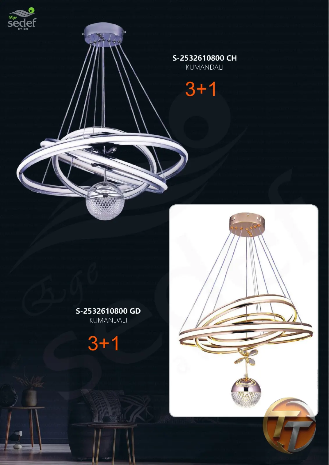 Sedef Avize S-2532610800 CH KUMANDALI