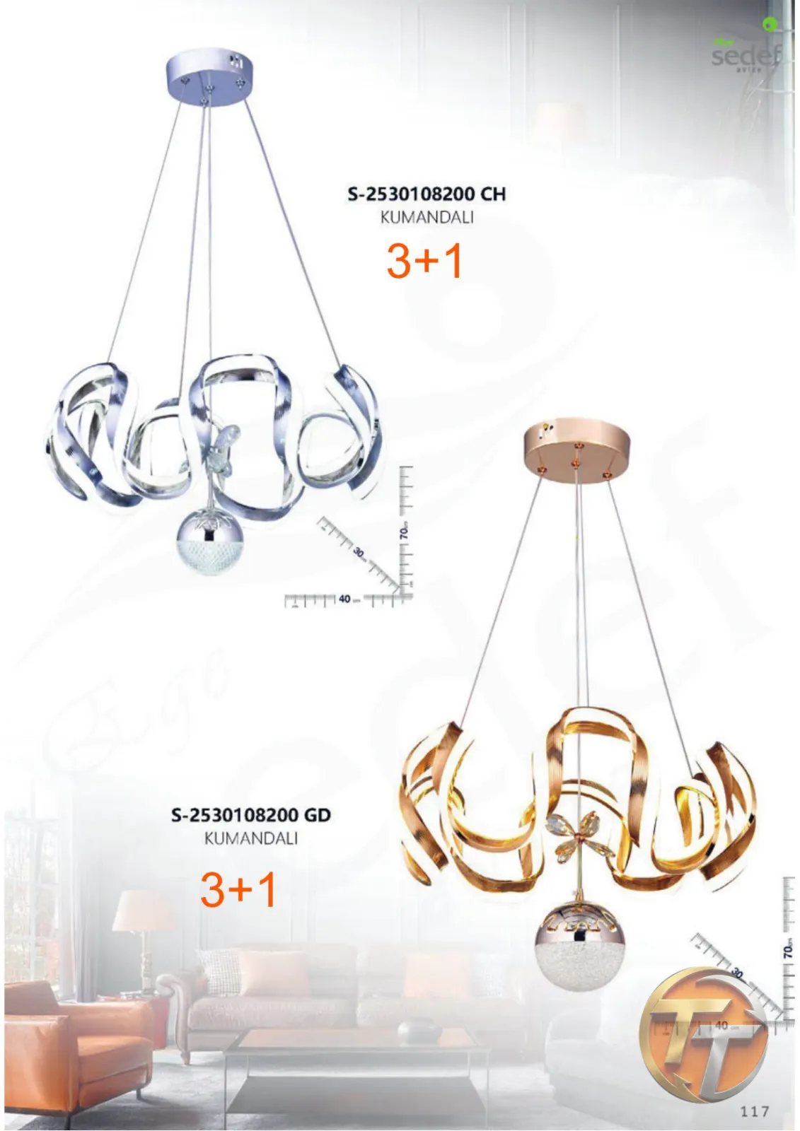 Sedef Avize S-2530108200 GD KUMANDALI