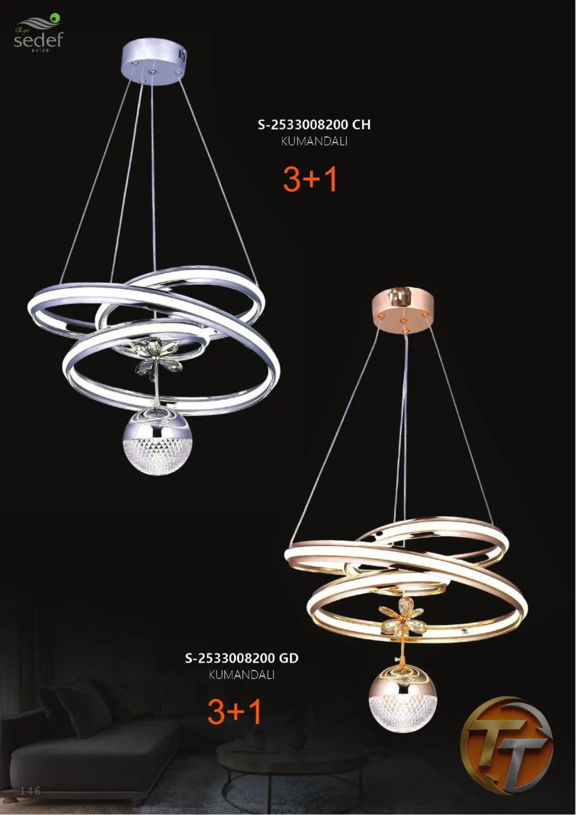 Sedef Avize S-2533008200 GD KUMANDALI