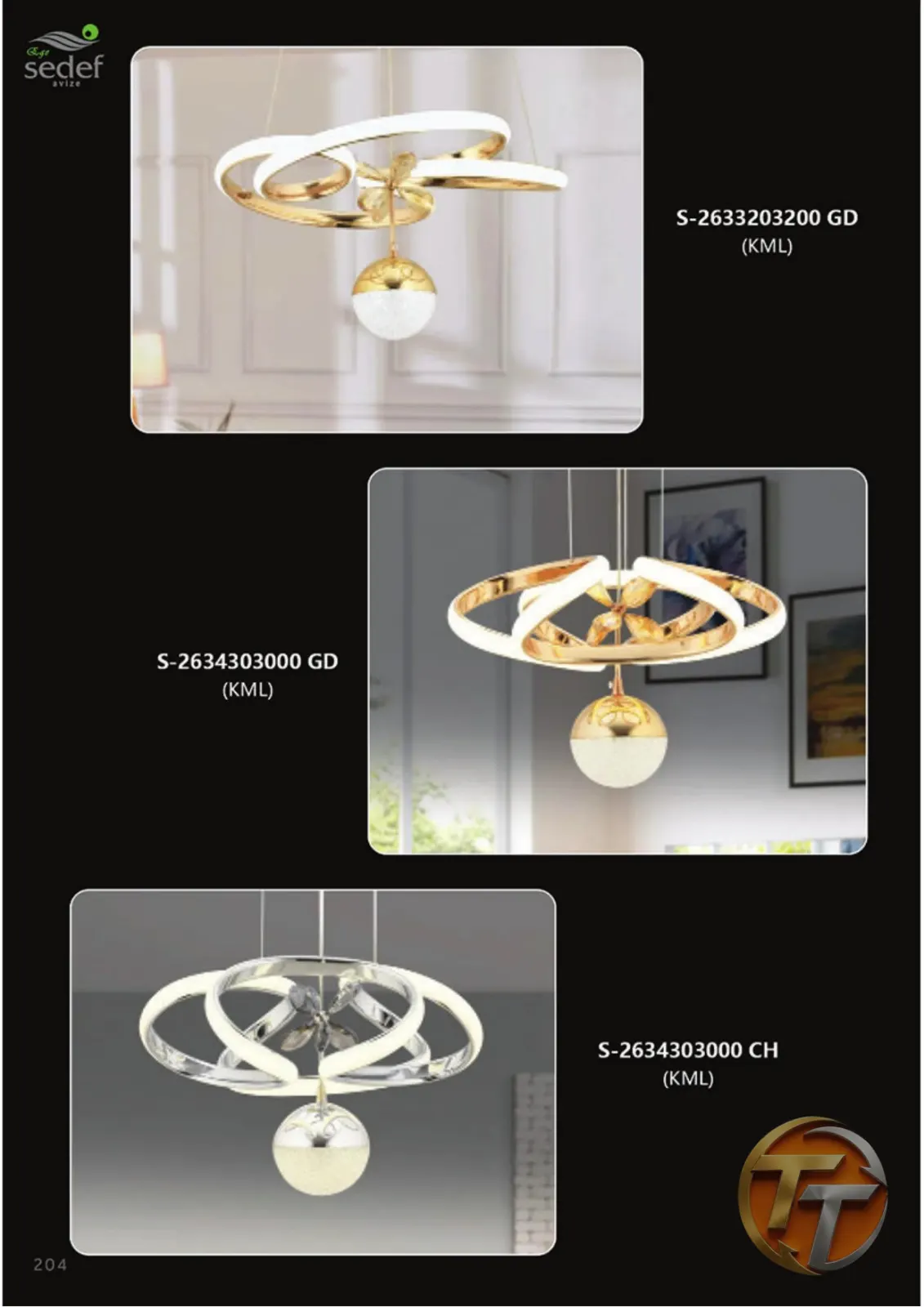 Sedef Avize S-2633203200 GD (KML)