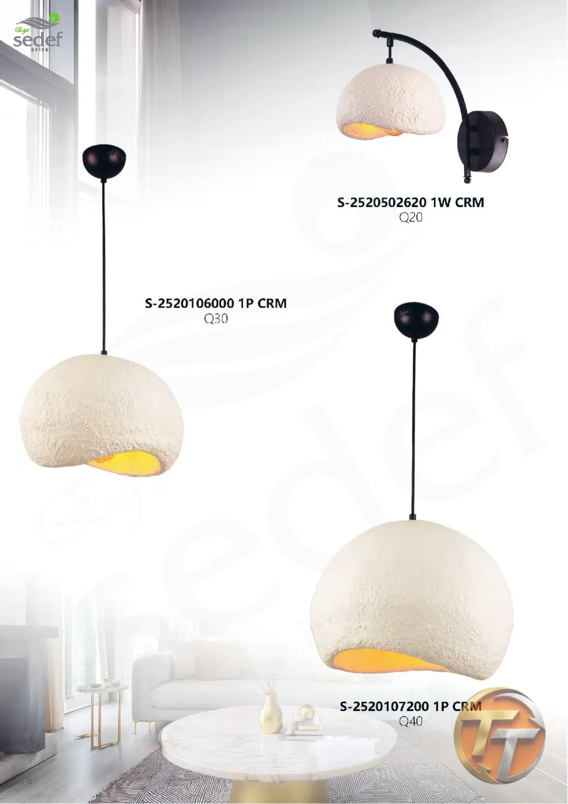 Sedef Avize S-2520502620 1W CRM Ø20