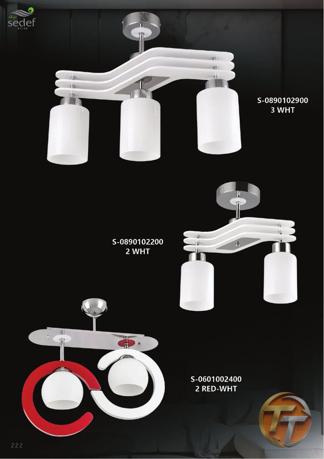 Sedef Avize S-0890102200 2 WHT