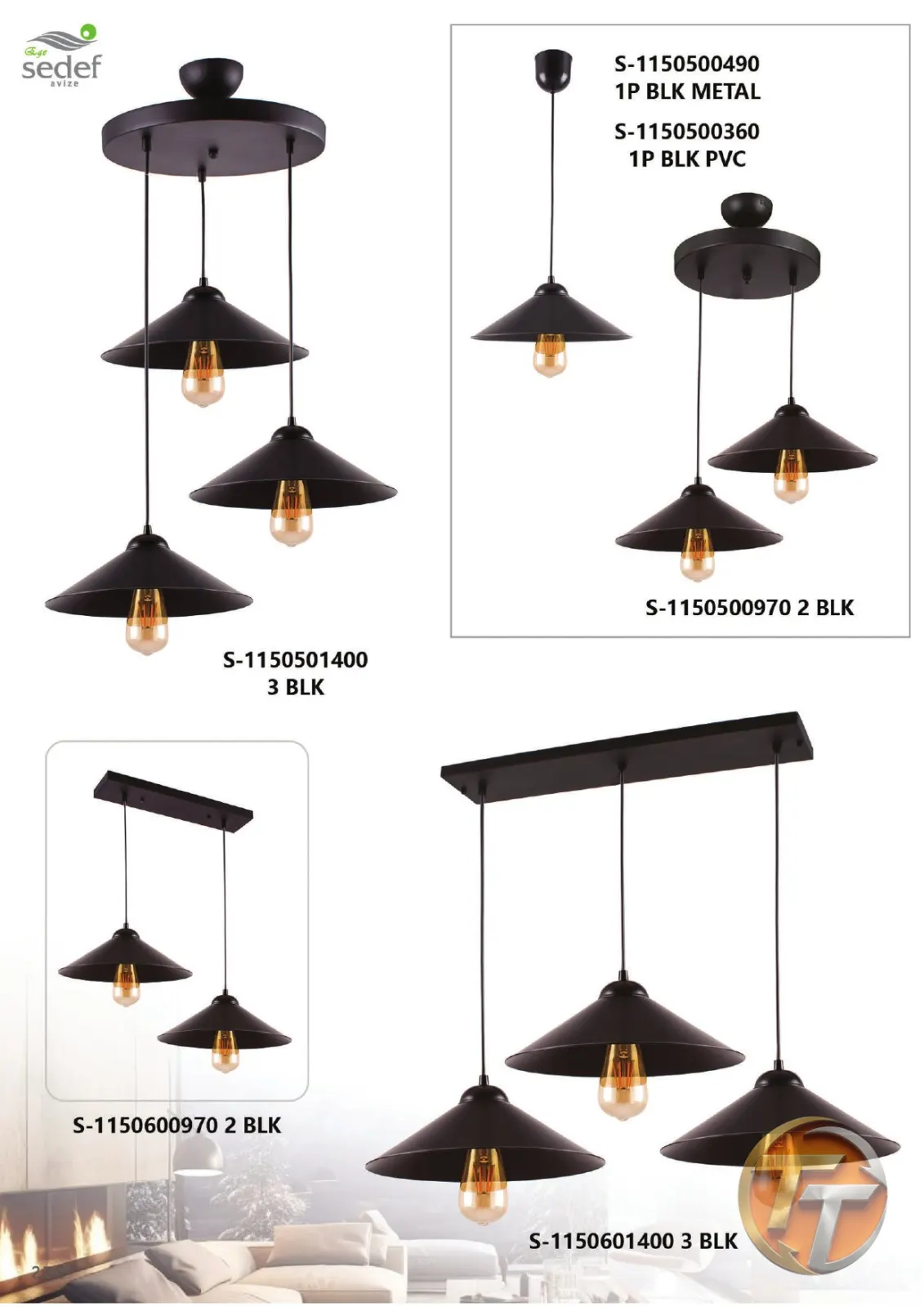 Sedef Avize S-1150500970 2 BLK