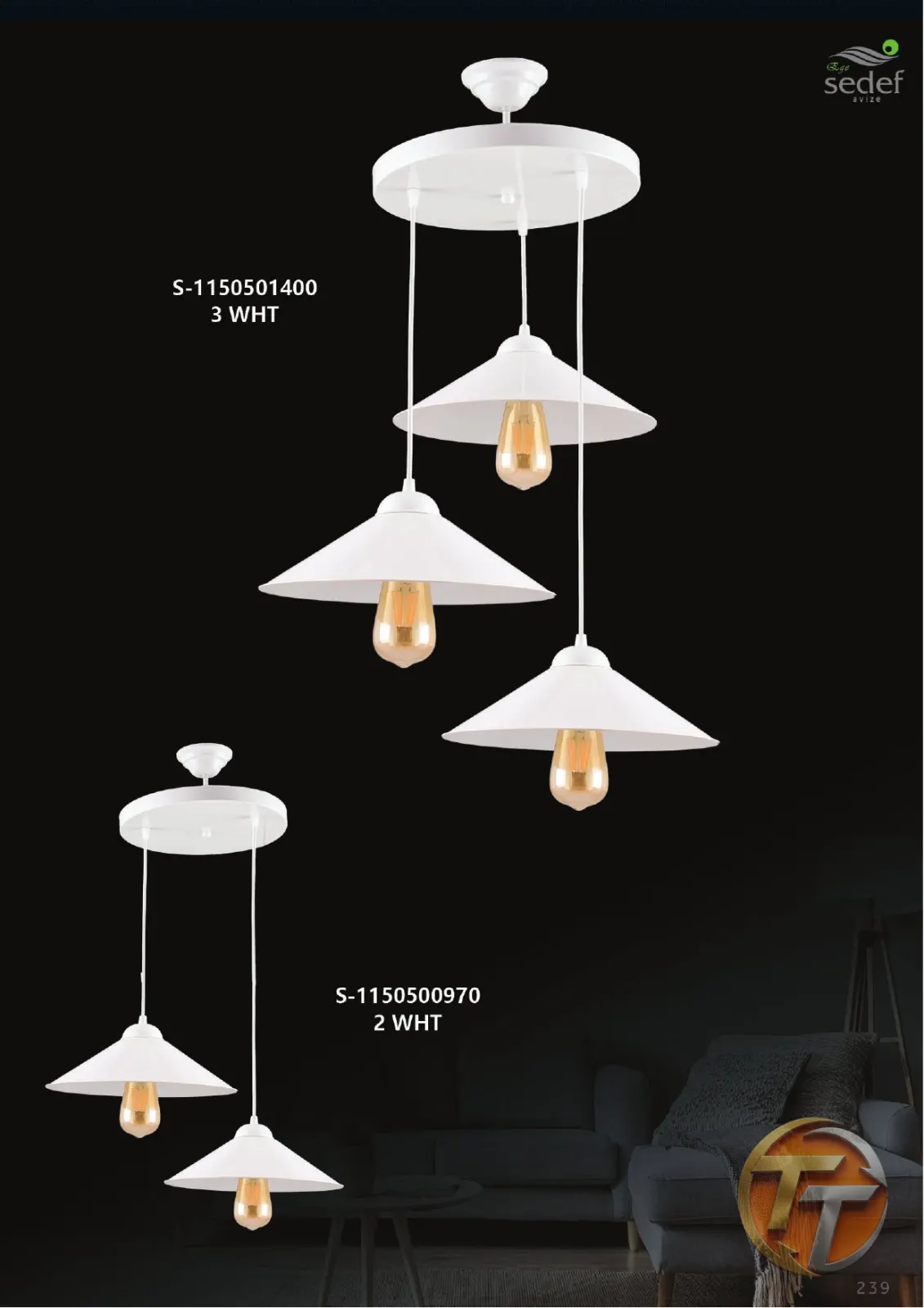 Sedef Avize S-1150500970 2 WHT