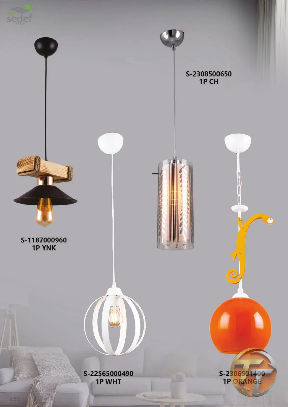 Sedef Avize S-2306501400 1P ORANGE
