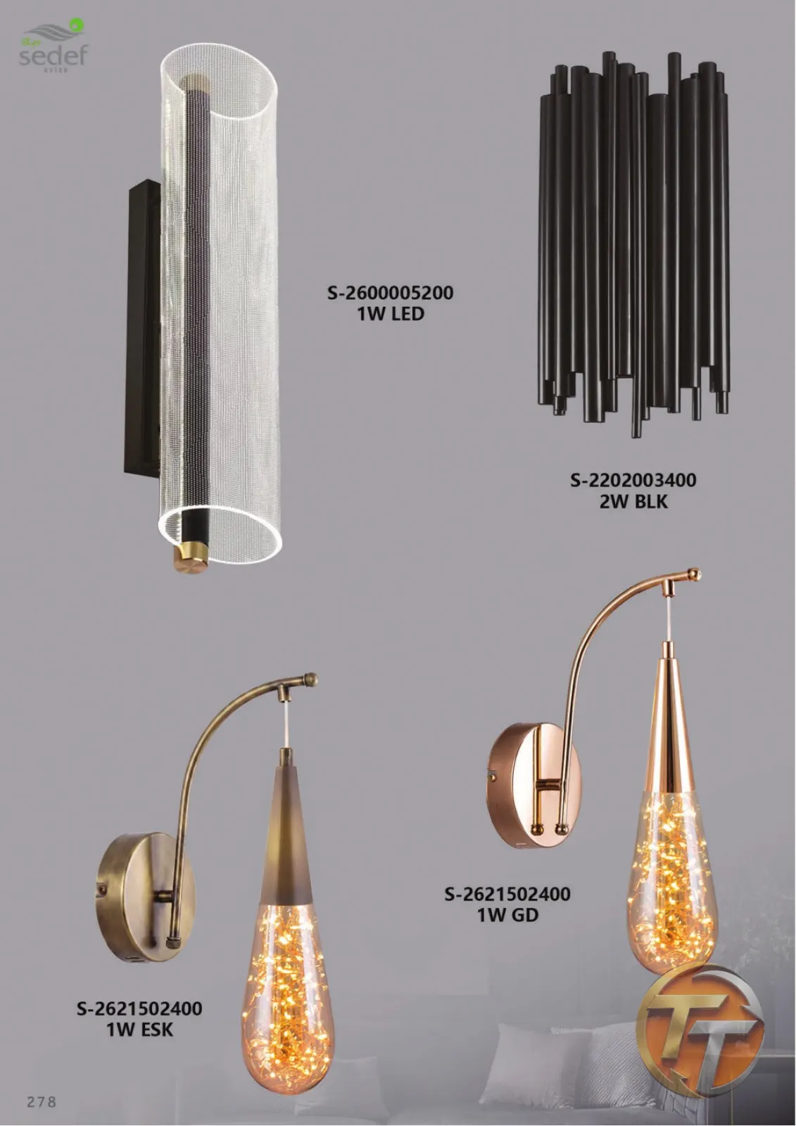 Sedef Avize S-2600005200 1W LED