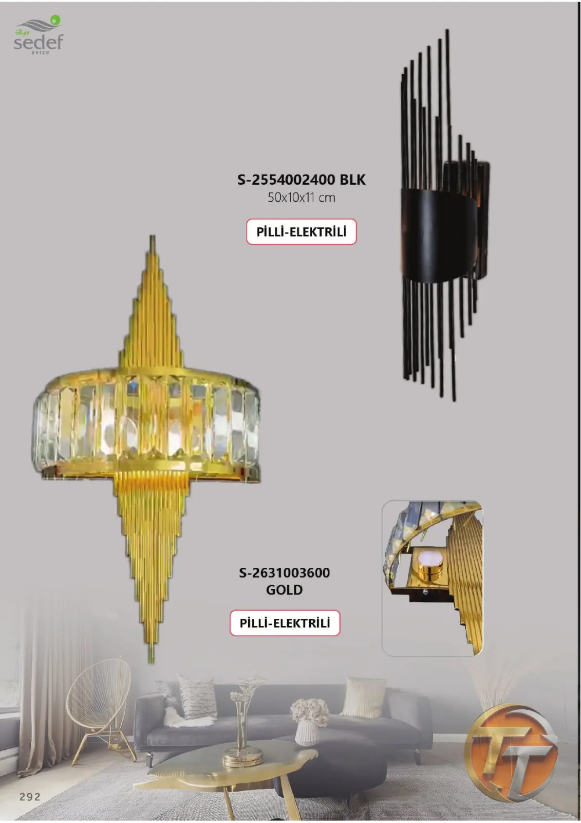 Sedef Avize S-2631003600 GOLD