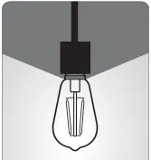 Panasonic Viko PANASONIC E27 FIL ST64 LAMP 4W 360LM 2000K GOLD LDSCH04LH1RA