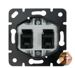 Panasonic Viko İkili Nümeris Telefon Prizi (2 x RJ11) WBTM0403-5NC