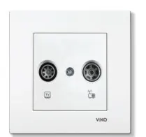 Panasonic Viko Uydu Prizi F Konnektörlü Sonlu 90967X09