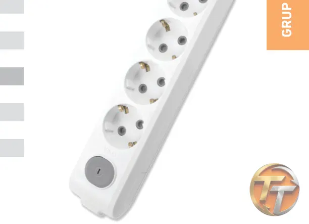 Panasonic Viko Multi-let Dörtlü Priz Topraklı Kablolu Ç. K. - 2 Metre 901X3402