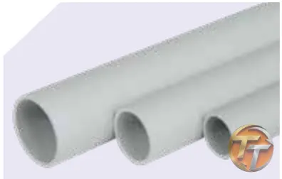 Zeybek 25 mm PVC Alev Yaymayan Gri Düz Boy Boru 3 mt 320 N ZB.PB.25/6