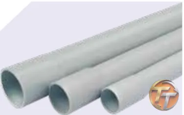 Zeybek 20 mm Muflu PVC Alev Yaymayan Gri Düz Boy Boru 3 mt 750 N ZB.PB.20/101