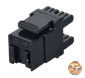 Zeybek CAT 6 UTP Keystone Jack Kapaklı Patch Panel Tipi- Siyah ZEY.KJ304