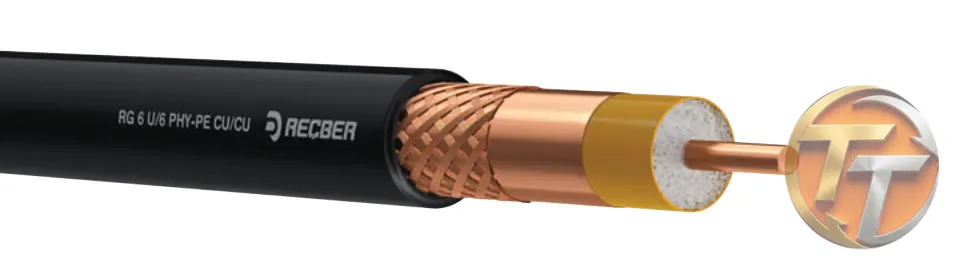 Reçber Kablo RG 11 U/6 PHY-PE Class B Cu/Cu 307073