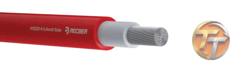 Reçber Kablo H1Z2Z2-K 4,0mm2 Solar Kablo 2.850 $/m 114110
