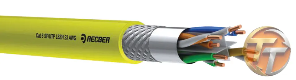 Reçber Kablo SL200 SF/U24 LSZH Category 5e SF/UTP 4x2x24AWG 505006
