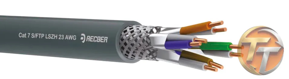 Reçber Kablo SL500 S/F23 LSZH Category 6A S/FTP 4x2x23AWG Dca-s1a,d2,a1 506042