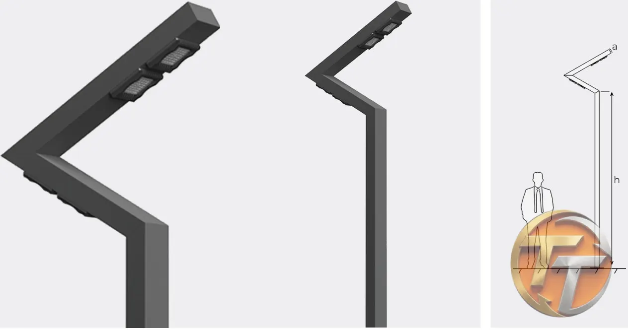 Pedaş Ember 2x52W Park Bahçe LED 5108-442-00