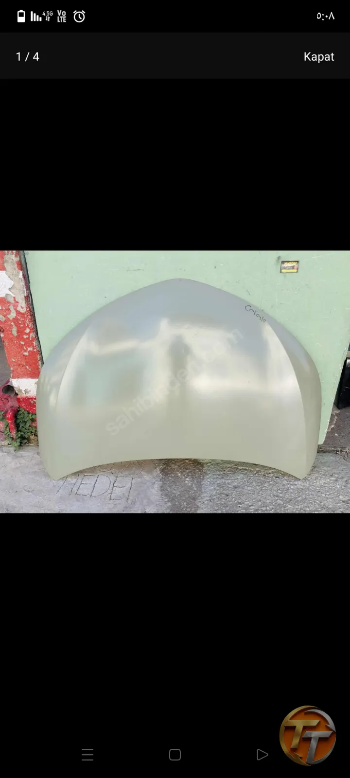 toyota corolla motor kaputu sifir yansanayi