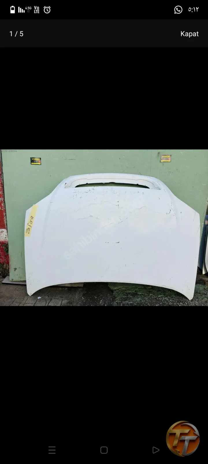 opel zafira motor kaputu original hatasiz