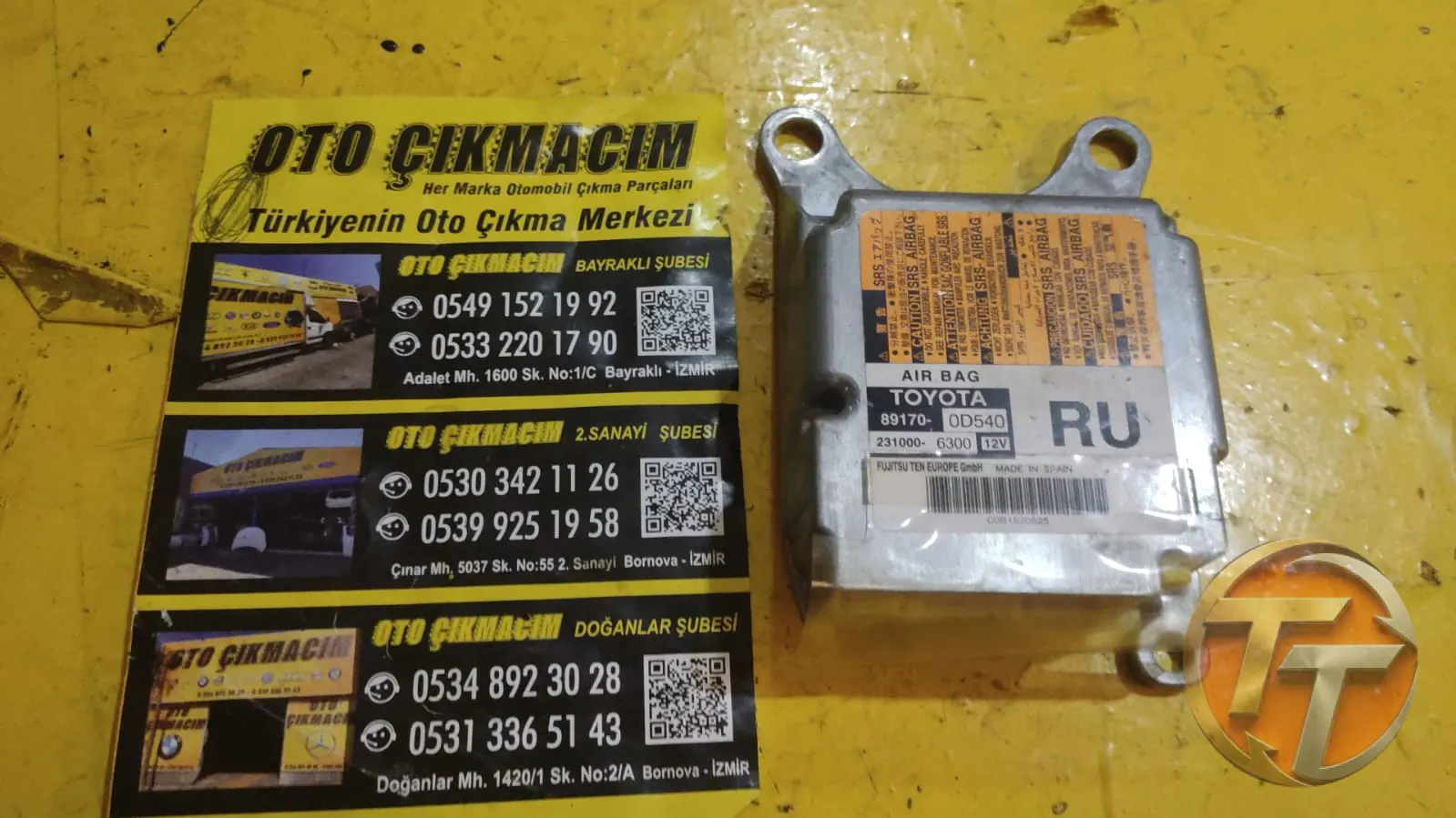 89170-0D540 TOYOTA YARİS AİRBAG BEYNİ