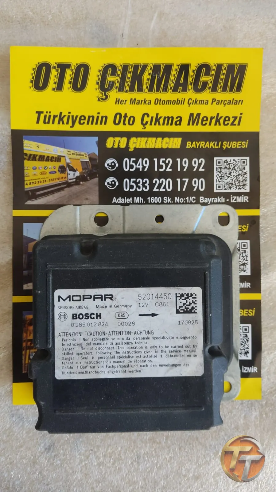 52014450 FİAT DOBLO AİRBAG BEYNİ